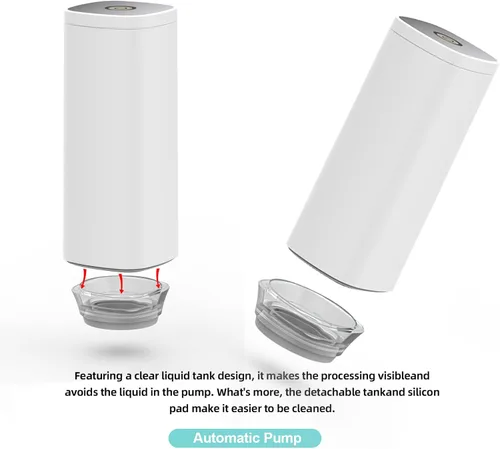 Miniatura 7 de Máquina Selladora al Vacío de Mano CABIBOX, Bomba de Vacío Automática para Alimentos, Selladora al Vacío Portátil Sous Vide para Almacenamiento