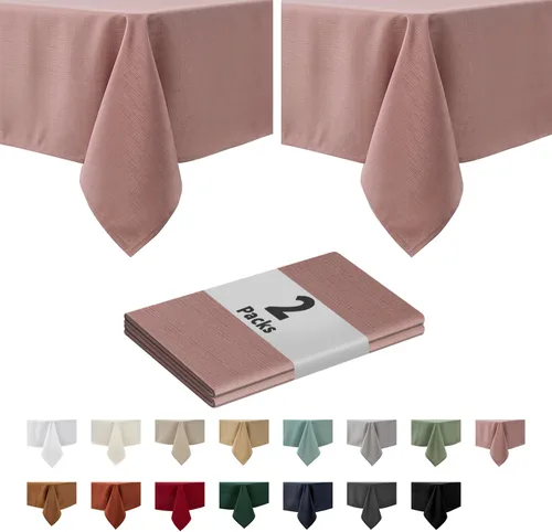 Miniatura 61 de maxmill - Mantel cuadrado de textura sluby, resistente a las manchas, impermeable, resistente a las arrugas, mantel de tela lavable suave, mantel