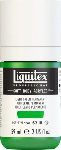 Miniatura 61 de Liquitex Professional Soft Body - Pintura acrílica, botella de 2 onzas (59 ml), blanco titanio Titanio Blanco