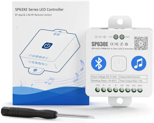 Miniatura 7 de BTF-LIGHTING RB3 2.4G Mando a distancia inalámbrico táctil RF para tira de luces LED RGB RGBW de persecución SPI, control de 4 zonas compatible