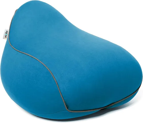 Miniatura 11 de Yogibo Sillón Puff Pequeño para Adultos, Niños y Adolescentes, Suave, de Felpa, Cómodo, Sensorial, Puff para Juegos, Funda Lavable, Azul
