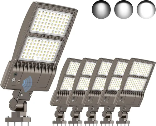 Miniatura 13 de KUKUPPO Luz LED de estacionamiento de 200 W, luz de poste de estacionamiento de grado industrial con certificación DLC UL, luz LED caja de zapatos