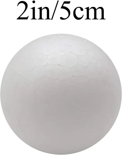 Miniatura 2 de Crafjie Bolas de espuma para manualidades, paquete de 56 unidades, 2 pulgadas de diámetro, bolas de espuma suaves y duraderas, para manualidades