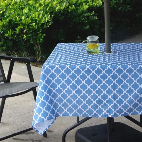 Miniatura 24 de Melaluxe - Mantel impermeable resistente a las manchas para exteriores con agujero para sombrillas y cremallera