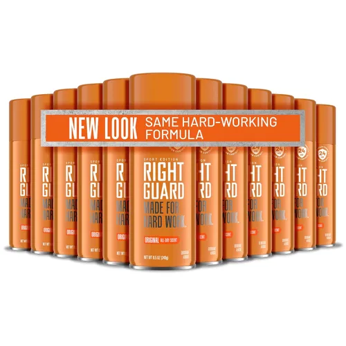 Miniatura 7 de Right Guard Sport Original Scent Desodorante en Aerosol - Desodorante en aerosol de protección sin aluminio para hombres, bloquea el sudor