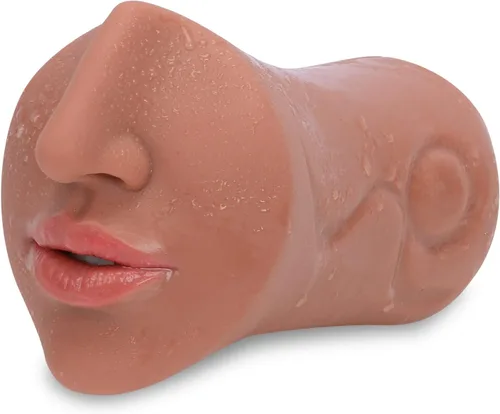 Miniatura 3 de Masturbador masculino Boca para adultos Juguetes sexuales 3 en 1 Muñeca sexual Hombres Masturbación Marrón