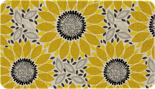 Miniatura 31 de Mloabuc® Tapete decorativo de flores, tapetes de cocina de arpillera de arpillera para mujer, accesorios de cocina para exteriores, 17 x 30 pulgadas