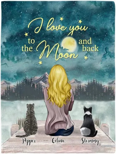 Gossby Manta personalizada de vellón de gatos, regalo personalizado para mamá de gato con diseño, nombre, raza de gato, cumpleaños, día de la madre,