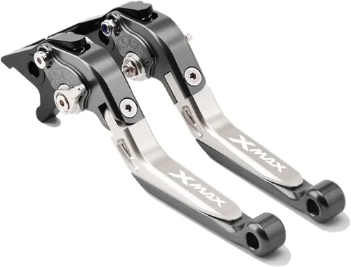 Miniatura 8 de Palancas de freno de embrague de motocicleta plegables extensibles para Yamaha Xmax X-MAX 125 250 300 400 mango de frenos ajustable (color : 1)