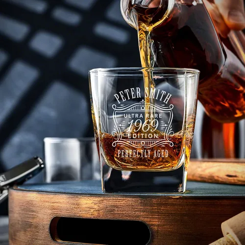 Miniatura 7 de Juego de decantador de whisky personalizado y vasos de whisky en caja hecha a mano