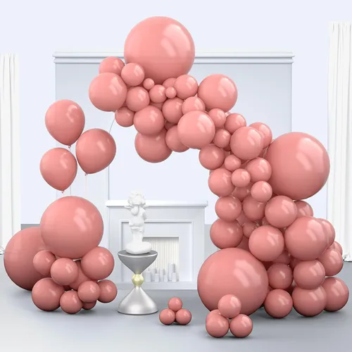 Miniatura 34 de Globos color beige, 150 unidades de diferentes tamaños, paquete de globos de 18 pulgadas, 12 pulgadas, 10 pulgadas, 5 pulgadas, color marfil crema