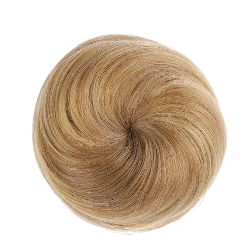 Miniatura 21 de Onedor Extensión de Cabello de Fibra Sintética Chignon Donut Moño Peluca (2# - Marrón Oscuro)