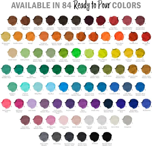 Miniatura 4 de POURING MASTERS Pintura Acrílica Negra Azabache Lista para Verter - Premium de 32 Onzas Premezclada a Base de Agua - para Lienzo, Madera, Papel
