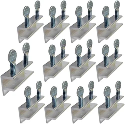 Miniatura 18 de QCAA Cerradura de Seguridad para Ventana Corredera Única Pequeña, Aluminio, Revestimiento Negro, Paquete de 4, Fabricado en Taiwán