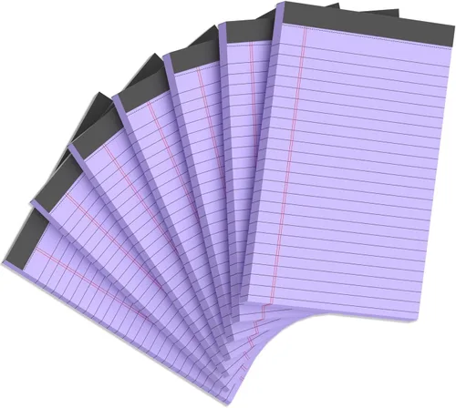 Miniatura 11 de Bloc de notas legales de 5 x 8 pulgadas para oficina, bloc de notas de 5 x 8 pulgadas para el trabajo, papel de 80 GSM, bloc de notas con rayas