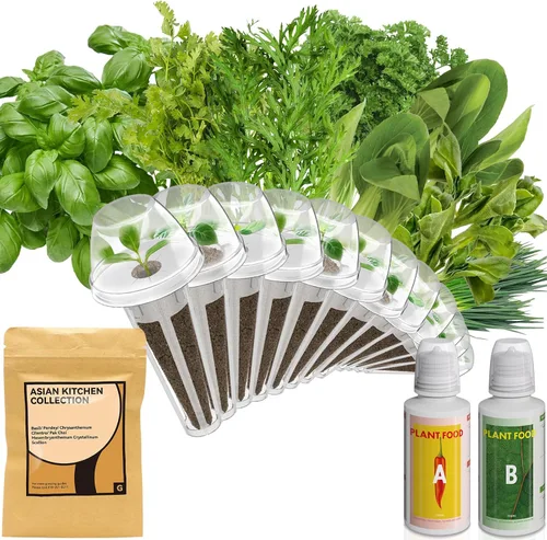 Miniatura 13 de inbloom Kit de vainas de semillas verdes para ensalada orgánica para AeroGarden, sistema de cultivo hidropónico Ahopegarden, alimento bajo