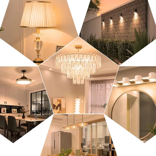 Miniatura 7 de Bombilla LED de 3000 K, luz blanca cálida para candelabro E12, bombillas de 110 V 3 W G14/G45, bombillas pequeñas 25 W equivalente a 260 lúmenes