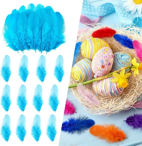 THARAHT Plumas de Gallo para Manualidades 300pcs 3-5 pulgadas Plumas de Colores a Granel para Jardín de Infantes Manualidades DIY Boda Hogar Fiesta