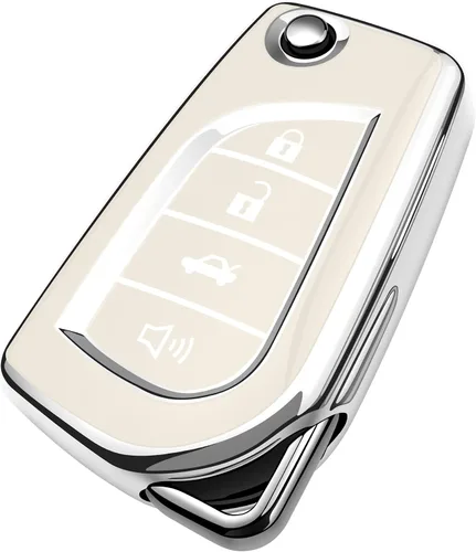 Miniatura 7 de Tukellen - Funda para llavero Toyota, carcasa de TPU suave especial compatible con RAV4 LE 2019-2025, Corolla SE/LE, Camry SE/LE 2018-2024, llavero