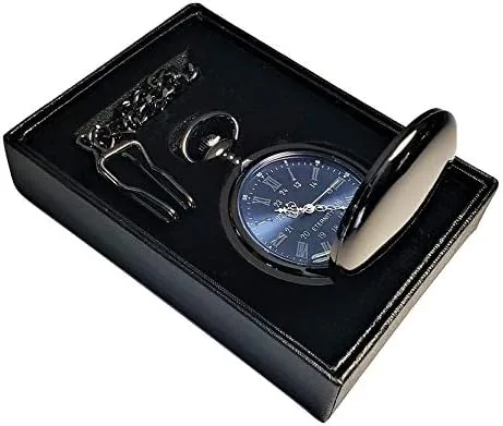 Miniatura 6 de 1 reloj de bolsillo personalizado, regalo grabado de estilo vintage. Caja incluida, cadena de acero inoxidable y grabado incluidos, padrinos de Oro