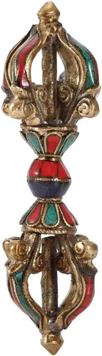 Zerodis Maja Phurba, Maja hecha a mano de Phurba Tibetano Vajra Dorge Mascota Budismo Vajra Phurba Maja Tibetano Budista Suministros Religiosos