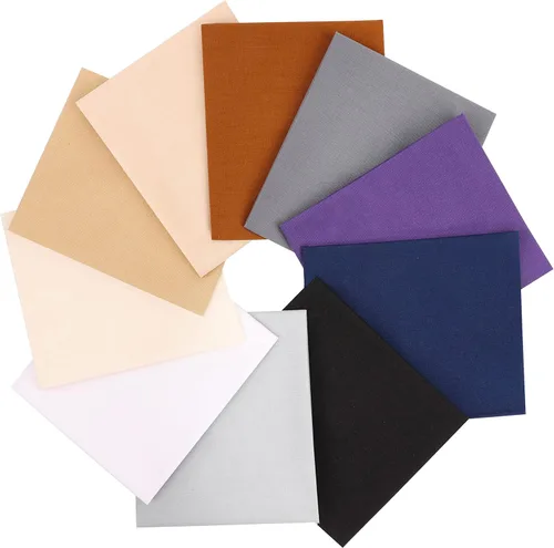 Miniatura 23 de Craftido -25 Opciones- Paquetes de Tela 100% Algodón para Quilting 10pcs Fat Quarters 18"x21"-Peso Medio 5.2 oz- Algodón Suave para Acolchado, Tie