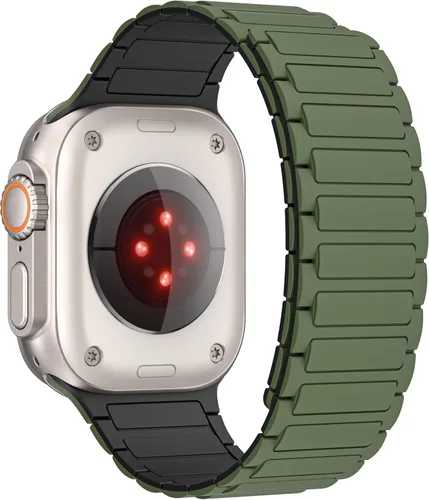 Miniatura 3 de Correa magnética compatible con Apple Watch Ultra 3/2/1 de 1.929 in, 1.811 in, 1.772 in, 1.732 in, 1.654 in, 1.614 in, 1.575 in, 1.496 in, correa