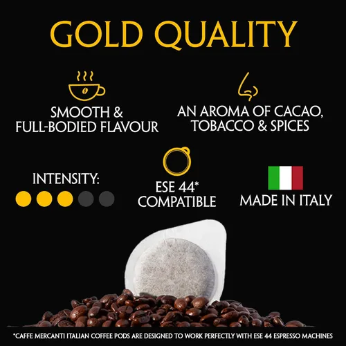Miniatura 3 de Caffe Mercanti ESE - Máquina de café expreso en cápsulas, 1.732 in, cafetera de una sola porción, 15 bar, color blanco