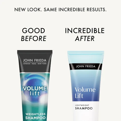 Miniatura 2 de John Frieda Volume Lift - Champú sin peso, champú voluminizador ligero con tecnología Air-Silk para cabello fino o plano, añade plenitud natural