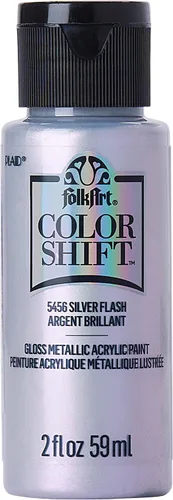 Miniatura 36 de FolkArt Pintura de cambio de color, 2 onzas, Plum Flash 2 Fl Oz Flash de ciruela