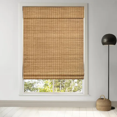 Miniatura 10 de LazBlinds Persianas romanas de bambú sin cordones, persianas de privacidad para ventanas interiores, oscurecimiento de la habitación, persianas