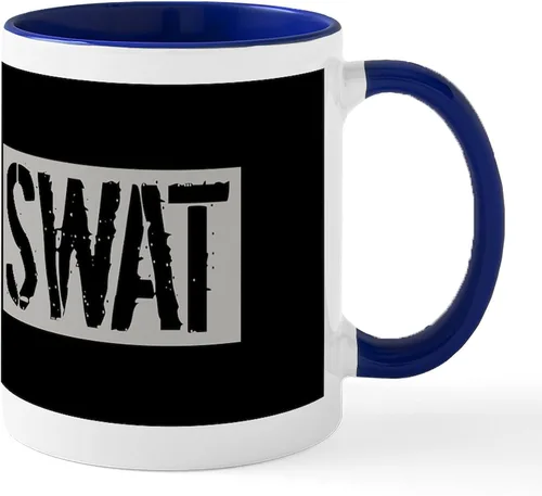 Miniatura 62 de CafePress Taza de café de cerámica de 11 oz (11.0 fl oz) de Police Mom