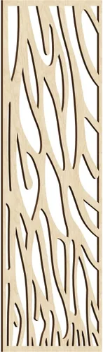 Miniatura 96 de 9 3/8"W x 24 3/8"H x 1/4"T Bristol Decorativos Paneles de Pared de Madera Calado, Cereza