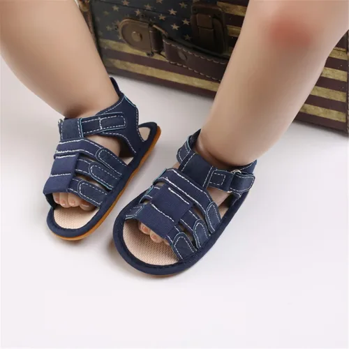 Miniatura 3 de myppgg Sandalias de verano antideslizantes de suela suave para bebés y niños y niñas, zapatos de cuna de algodón para niños pequeños primeros