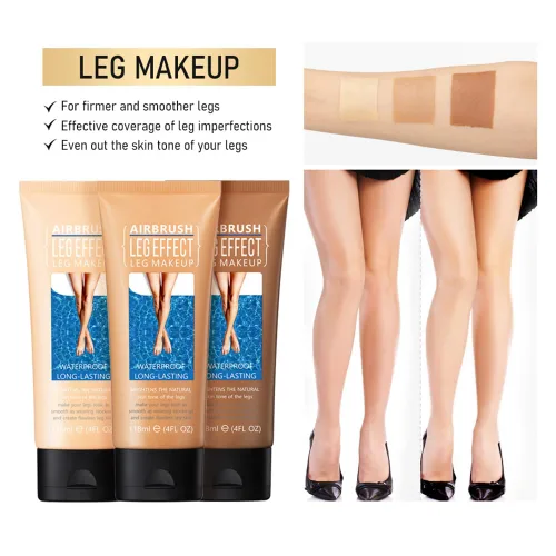 Miniatura 4 de Maquillaje impermeable para piernas y cuerpo, sin transferencia, cubre venas varicosas, cicatrices y tatuajes para todos los tonos de piel, 4 onzas
