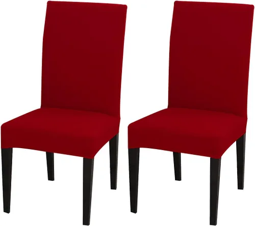 Miniatura 134 de JQinHome Juego de 8 fundas para sillas de comedor, fundas de alta elasticidad extraíbles y lavables, fundas protectoras de asiento para silla