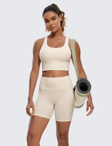 Miniatura 3 de CRZ YOGA Naked Feeling Criss Cross Longgline - Sujetadores deportivos para mujer, sin varillas, acolchados, con tirantes delgados, para yoga