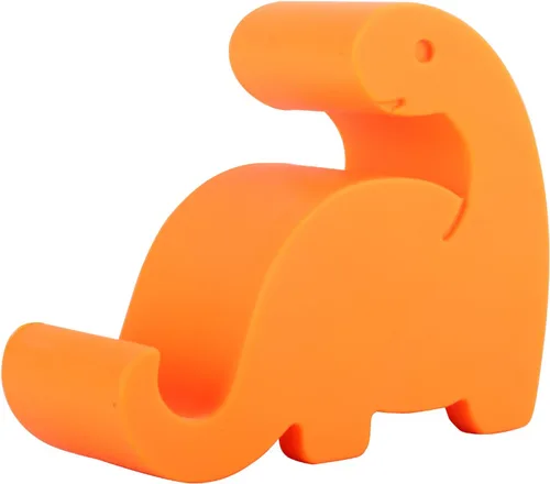 Miniatura 6 de Plinrise - Soporte de escritorio para teléfono celular, diseño de dinosaurio, material de silicona estriada, soporte creativo para teléfonos