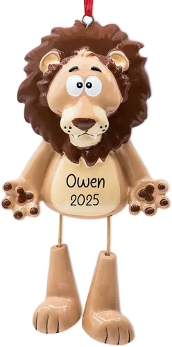 Miniatura 12 de Adorno de Navidad personalizado de oso panda 2026 – Personalización gratuita Animal sonriente con patas colgantes para árbol de Navidad Recuerdo