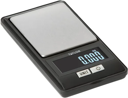 Miniatura 2 de Taylor Báscula digital de alta precisión con tapa, 16OZ/500G, color negro