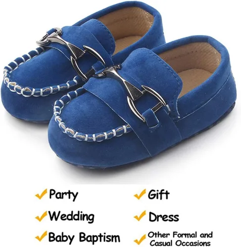 Miniatura 6 de Greceen Zapatos Oxford de piel sintética para niños y niñas, adecuados para gatear, vestido de boda, fiestas de cumpleaños y cualquier ocasión