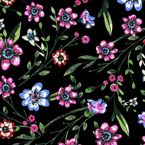 Miniatura 5 de Sloggers 5122DSYBK06 - Zapatos de jardín impermeables y cómodos, talla 6, estampado primaveral de color negro