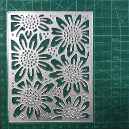 Miniatura 6 de COMFEELING Troqueles de metal con diseño de girasol para hacer tarjetas, plantilla de marco para manualidades, álbum de fotos, álbum de recortes