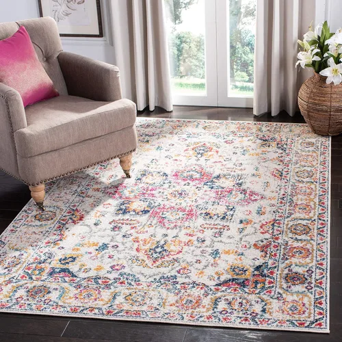 Miniatura 46 de Safavieh MAD603D - Tapete con diseño de medallón desgastado copo de nieve, colección Madison, no suelta pelos, fácil de cuidar, vestíbulo, alto