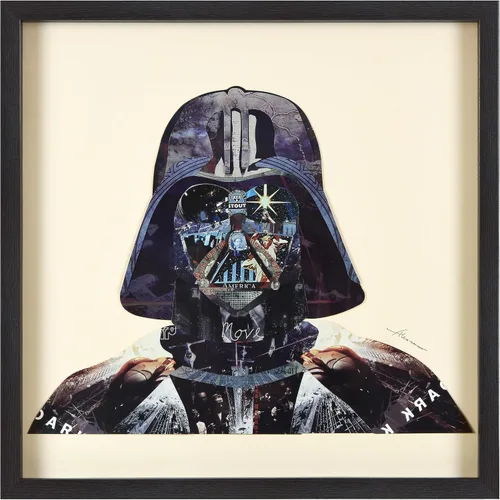 Miniatura 31 de Empire Art Direct Alex Zeng - Papel gráfico enmarcado con collage dimensional de bulldog francés bajo vidrio, listo para colgar, 17 x 17 pulgadas