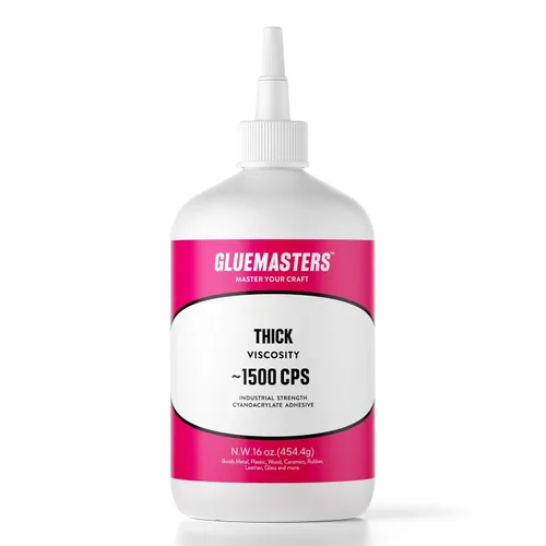 Miniatura 14 de Superpegamento de cianoacrilato (CA) de grado profesional de GLUE MASTERS - 56 gramos - Adhesivo de viscosidad media para plástico, madera