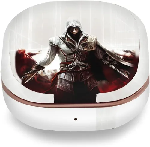 Miniatura 7 de Head Case Designs Calcomanía de vinilo con licencia oficial de Assassin's Creed Belt Crest II, compatible con Buds Live/Buds Pro / Buds2