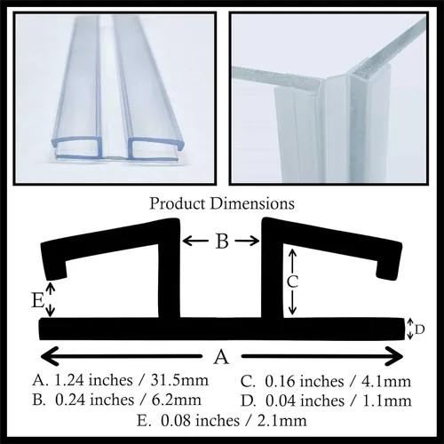 Miniatura 3 de Bisagra de piano resistente de 3/16 pulgadas (0.177 in) o 1/8 pulgadas (0.118 in) 72 pulgadas, paquete de 4 bisagras de plástico PVC duradero, Se