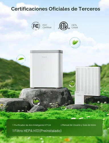 Miniatura 4 de GoveeLife Purificador de aire inteligente para el hogar, habitaciones grandes, cubre hasta 1046 pies cuadrados, monitor PM2.5, modo de sueño, filtro