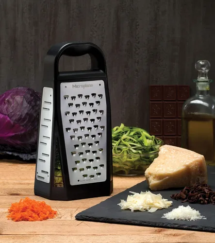 Miniatura 5 de Microplane Elite - Rallador de cinco cuchillas con base de taza medidora, cinco superficies de rejilla incluyendo cinta fina, gruesa, de doble cara